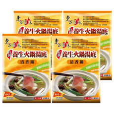 東方韻味 養生火鍋湯底 清香鍋, 45g, 4包