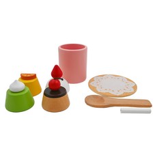 WOODY PUDDY 木頭玩具 布丁組 日本原裝正品 啟發寶寶無限想像力及創造力 天然木材 作工精細, 多色, 1組