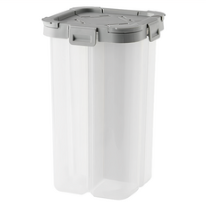 好物良品 五穀雜糧透明分裝罐 分隔儲存罐, 灰色, 1個