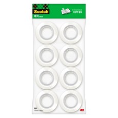 3M Scotch-Brite 百利 多用途魔術貼替換裝 12mm x 20m, 8捲, 半透明