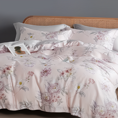 夢妍 60支純天絲床包兩用被, 床包 + 兩用被套 + 枕套組, 加大