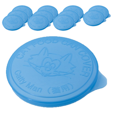 CattyMan 貓用 罐頭保鮮蓋 替換用, 蓋上保鮮防變質，防止冰箱異味，含抗菌劑，適用於直徑86mm罐頭, 12個