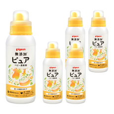 pigeon 貝親 無添加嬰兒衣物柔軟精, 600ml, 5瓶