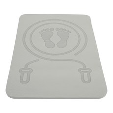 加厚靜音跳繩墊 雙面防滑減震 高彈力柔嫩 環保無味易清潔, 60 x 40 x 0.8cm, 灰色, 1個