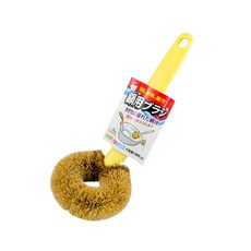 ezHome 家庭生活的達人 EZ日式棕鍋刷 24 x 9.5cm, 黃色, 1個