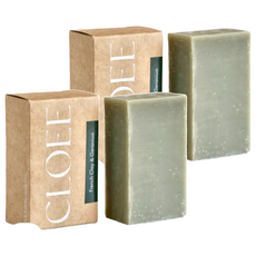 CLOEE 潔顏沐浴 好好皂 天竺葵 法國綠泥 臉部身體皂, 103g, 2個