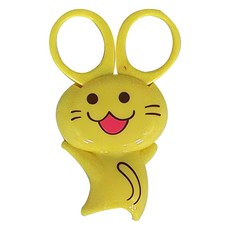 SHIMOMURA 下村 安全剪刀 附磁鐵 廚房小剪刀, 貓咪, 1個