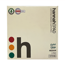 hannahpad 有機認證布衛生棉 一般流量中型 可重複清洗, 27 x 8cm, 1盒