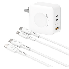 FeeLTEK 66W PD快充 充電頭+CL線+CC線, 1組