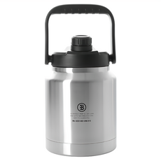 BROOKLYN WORKS 布魯克林不鏽鋼保冰水壺 SILVER 銀色 大容量保溫瓶, 2.5L, 1個