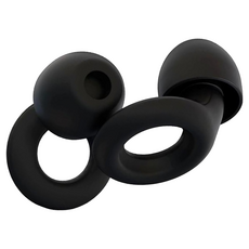 AHOYE 雙層超靜音環形耳塞/矽膠耳塞/隔音耳塞/睡眠耳塞/防噪音耳塞，舒適降噪, 2入, 1雙