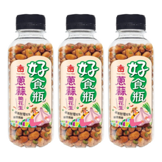 義美 好食瓶 蔥蒜脆花生, 230g, 3瓶