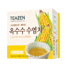 TEAZEN 茶禪 玉米鬚茶 無咖啡因 81%玉米 生津止渴, 1.5g, 40包, 1盒