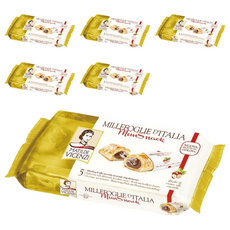 MATILDE VICENZI 維西尼 Mini千層酥 榛果醬夾心, 義大利百年歷史傳統餅乾, 125g, 6包