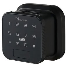 FAMMIX 菲米斯 CUBE小方鎖 6合1智慧室內Wi-Fi電子鎖2件組 黑色, SAFER‐E4, DIY自行安裝