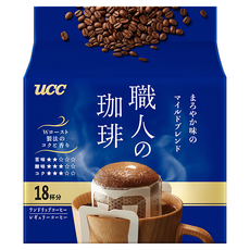 ucc 職人濾泡咖啡 溫和, 18包, 7g, 1袋