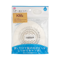 KM 廚房流理台排水孔矽膠過濾網，PP材質，耐溫-20 -100°C，白色, 1個