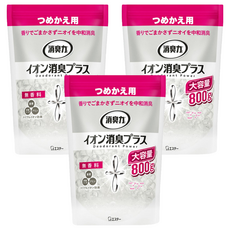 ST 雞仔牌 部屋離子機能PLUS消臭力 補充包, 800g, 3包