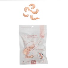 PETCOOK 派庫廚房 極鮮蝦大廚凍乾 台灣半淡海蝦仁 凍乾零食 真材實料, 鮮蝦, 30g, 1包