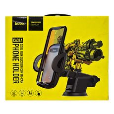 hoco. 浩酷 CA31A 酷跑吸盤式車載手機支架, 黑色, 1個