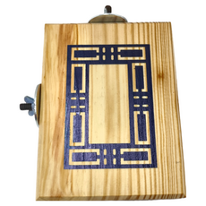 Canary 明星三缺一木製跳台 - 白板 適用於觀賞鳥、蜜袋鼯、花栗鼠 天然無毒原木素材, 1個