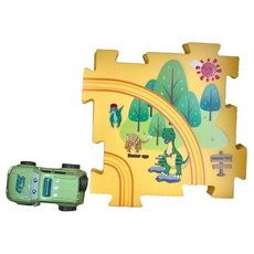 拼圖軌道車 基礎8片拼圖, 恐龍, 4 x 7 x 3.5cm, 1組