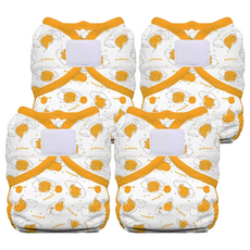 THiRSTiES 防水壓扣尿布兜, 4號 (27-36kg), Gudetama 蛋黃哥, 100% 聚酯纖維含聚氨酯防水層(TPU), 4件