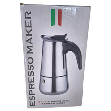 卡特屋 摩卡咖啡壺 300ml 食品級201不鏽鋼 耐高溫 可接觸明火, 6人份, 1個