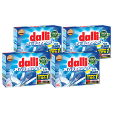 dalli 達麗 Brillanz 2.0 全效洗碗錠 無塑包裝 40錠，德國原裝進口, 690g, 4盒