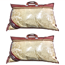 CHESTER 契斯特 舒眠透氣高原羊絨枕 附提袋, 2個, 金色