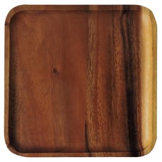相思木製矩形餐盤 尺寸18x18公分/21x21公分/24x14公分, 24 x 24cm, C款, 1個