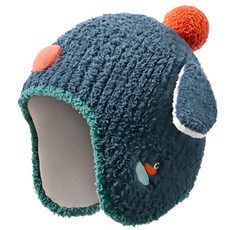 KOCOTREE 糯糯絨動物護耳毛帽 M, 尺寸50-54cm, 100%聚酯纖維, 企鵝團團