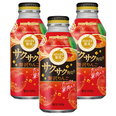 pokka sapporo 果肉粒蘋果汁 日本原裝進口, 400ml, 3瓶