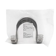 新多多小舖 白鐵雙邊管夾 3吋 10個一組 水管固定夾, 1組