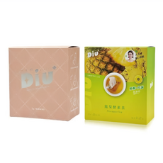 DiU 玫瑰孅孅飲7g 14包 + 鳳梨酵素茶3.5g 8包, 126g, 1組