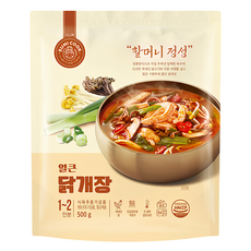 SUNI COOK 順伊奶奶 正宗辣雞湯 隔水/微波加熱即食包 新鮮蔬食熬煮 全羅道道地辣味 微辣, 500g, 1包