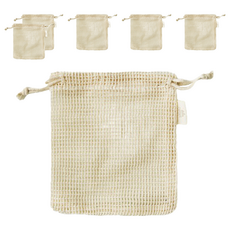 comet Home 棉質起泡網, 自然色, 6個