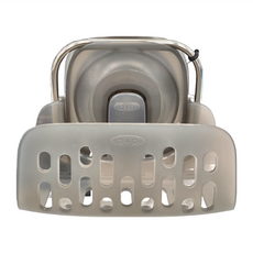 OXO 吸盤海綿架 易於清潔 易於拆卸, 11 x 9 x 6cm, 1個, 灰色