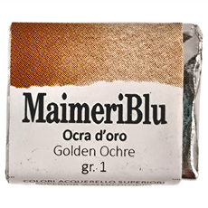MaIMeRI 美利 藍塊狀水彩 S1 #134 GOLDEN OCHRE 土黃金, 1.5ml, 1色