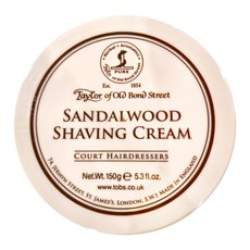 Taylor of Old Bond Street 經典檀香 刮鬍膏, Sandalwood Shaving Cream 150g, 1罐