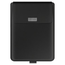 LESTAR 超薄防水可折疊3折支架筆電包/內膽包4件組 通用款 15/16吋適用, 黑色, 1組