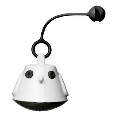 QDO 水中鳥濾茶器(黑) 不鏽鋼、矽膠、塑料, 直徑 4.5 x 3.7cm, 1個