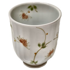 有田燒 桔梗湯吞, 陶瓷茶杯, 日本製造, 1個