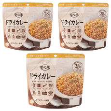 ANSHIN-MAI 安心米 咖哩飯即食炊飯保存包, 100g, 3包