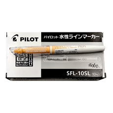 PILOT 百樂 FRIXION 螢光魔擦筆 Set, 自然杏橘, 10支