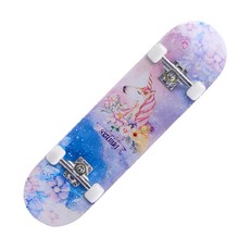 S-SportPlus+ 滑板 夢幻圖案 輕巧便攜 安全防滑 適合各年齡層, 獨角獸, 1個, 80 x 20 x 10cm