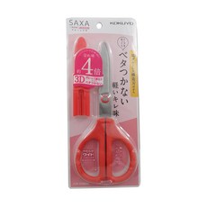KOKUYO 國譽 SAXA 空氣彈力剪刀 不沾黏輕量版 174 x 75mm, 紅色, 1支