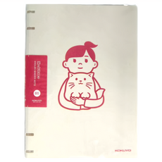 KOKUYO 國譽 4孔B5活頁本 Noritake聯名款 內附Campus原紙10頁, 紅色, 1本