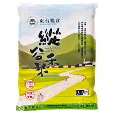 東台糧倉 縱谷禾米 梗白米, 3.4kg, 1包, CNS一等