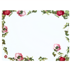 SiPALS 喜朋 仙萼長春冊矽膠餐墊 - 牡丹, 38 x 28 x 0.1cm, 1個